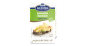 Emmental wafer thin slices - GOLDSTEIG Käsespezialitäten Emmental wafer thin slices made by GOLDSTEIG shown packaged