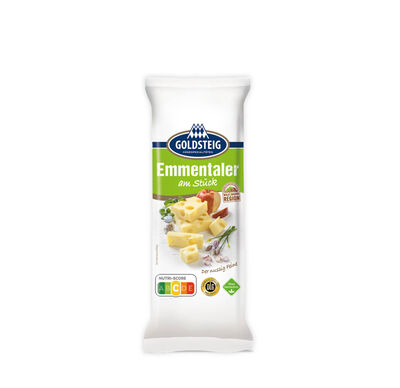 Pezzo di formaggio Emmental di GOLDSTEIG in confezione 