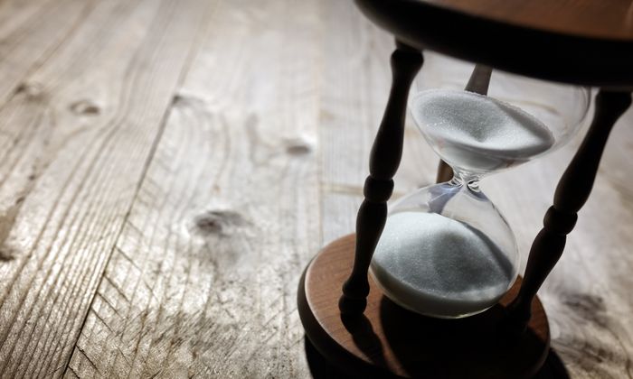 Clessidra sulle pedane per indicare il giusto tempo di maturazione