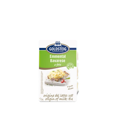 Emmental Slices made by GOLDSTEIG shown packaged